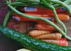 Illustration of how to make vegetable cake 1 