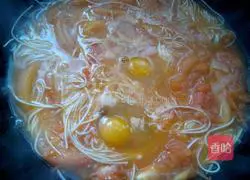Illustration of how to make tomato and egg noodles 6