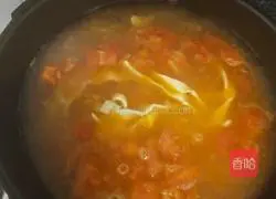 Illustration of hand-made tomato and egg noodles 14