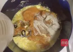 Illustration of how to make pumpkin millet dough cake 5