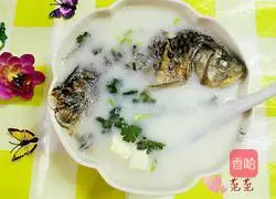 Illustration of how to make tofu and fish soup 9