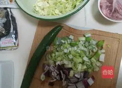 Fried noodles Illustration of how to do it 1