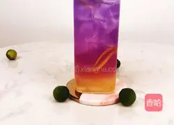 Points Illustration of how to make layered gradient butterfly pea flower tea, a dreamy ocean drink 7