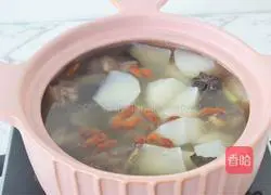 Illustration of how to make mutton stewed radish soup 10