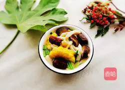 Illustration of how to make ginger, date and corn mushroom soup 10