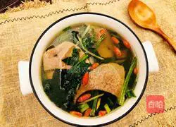 Spinach and Pork Liver Soup Recipe Illustration 15
