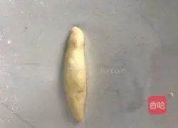 Illustration of how to make bread braid (one braid with one button)