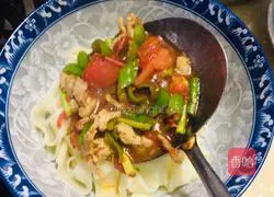 Illustration of how to make fried pork noodles 9