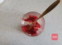 Cranberry Illustration of how to make raspberry special blend 4