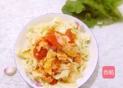 Illustration of how to make lazy tomato and egg noodles 7