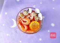 Illustration of how to make shrimp, white clam, corn and lotus root soup 16