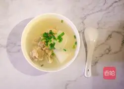 Illustration of how to make pork bone radish soup 6