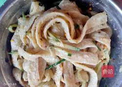 Cold beef tendon Illustration of how to make noodles 9