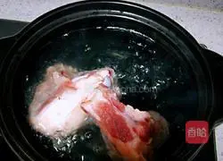 Illustration of how to make radish stick bone soup#light food and reduce fat#8