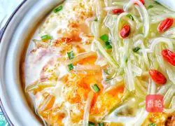 ㊙️Same style as Yang Mi❗️The fresh radish omelette soup is not enough to drink even three bowls~ Illustration of how to do it 4