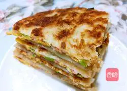 Illustration of how to make hand cake sandwich 13