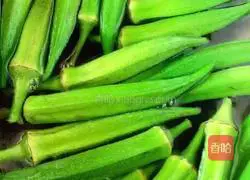 Illustration of how to make cold okra 10