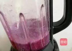 Illustration of how to make yam and purple sweet potato milk 4