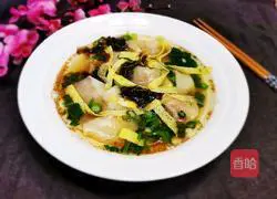 Illustration of how to make wontons in clear soup 15