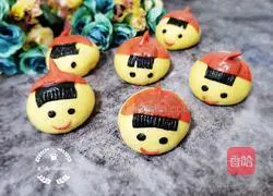 Illustration of how to make cute bean paste buns 14