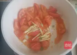 Tomato Enoki mushrooms and shrimps Illustration of how to make soup 8