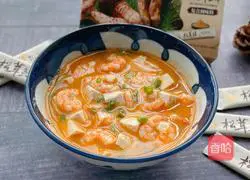 Illustration of how to make tofu and shrimp soup 15