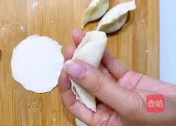 Celery Pork Illustration of how to make dumplings 16