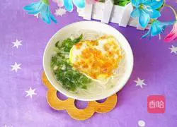 Eggs Illustration of how to make green onion noodles 12