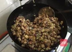 Illustration of how to make cold noodles with eggplant river 5