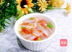 Illustration of how to make shredded radish and shrimp soup 15