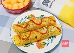 Illustration of how to make egg hand cakes 13