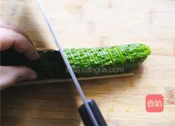 Illustration of how to make coir raincoat cucumber 3