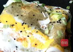 Illustration of how to make pancakes and fruits 16