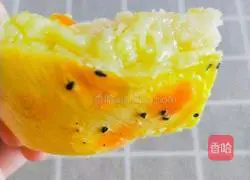 Illustration of how to make bursting durian cheese cake 12
