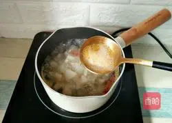 Illustration of how to make water chestnuts and pear syrup 8