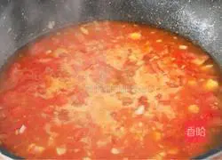 Illustration of tomato fat beef soup 9