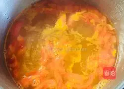 Illustration of how to make tomato egg noodles 2