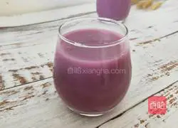 Illustration of how to make purple sweet potato rice paste 5