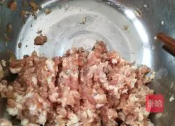 Illustration of how to make winter melon meatballs 4