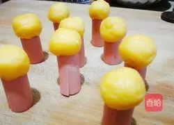 Ugly octopus (fried ham) Illustration of how to make intestines 10