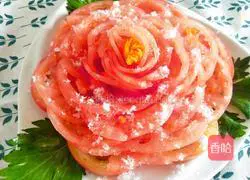 Illustration of how to make white sugar tomatoes 12