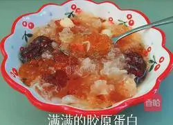 Illustration of how to make peach gum and white fungus soup 7