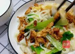 Illustration of making fried noodles 10