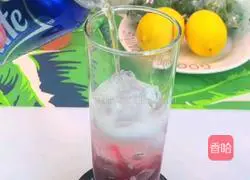 Illustration of homemade cherry cold drink 4