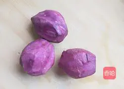 Illustration of how to make purple sweet potato rolls 1