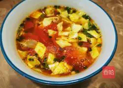 Illustration of how to make tomato and egg pancakes 20