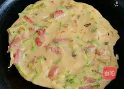 Zucchini egg pancake recipe 4