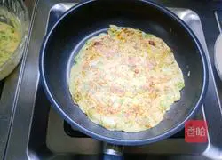 Illustration of making sauce-flavored eggplant cake 9