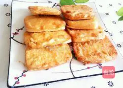 Illustration of how to make fried steamed bun slices 11