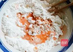 Illustration of how to make carrot and sausage rolls 5